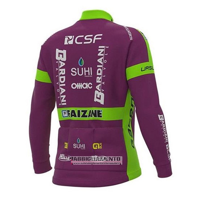 Abbigliamento Bardiani Csf 2020 Manica Lunga e Calzamaglia Con Bretelle Viola Bianco - Clicca l'immagine per chiudere